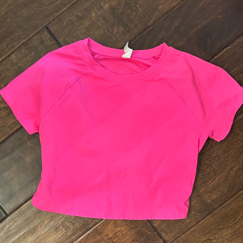 Zella Pink Athletic Crop